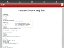 Tablet Screenshot of eghoops.com